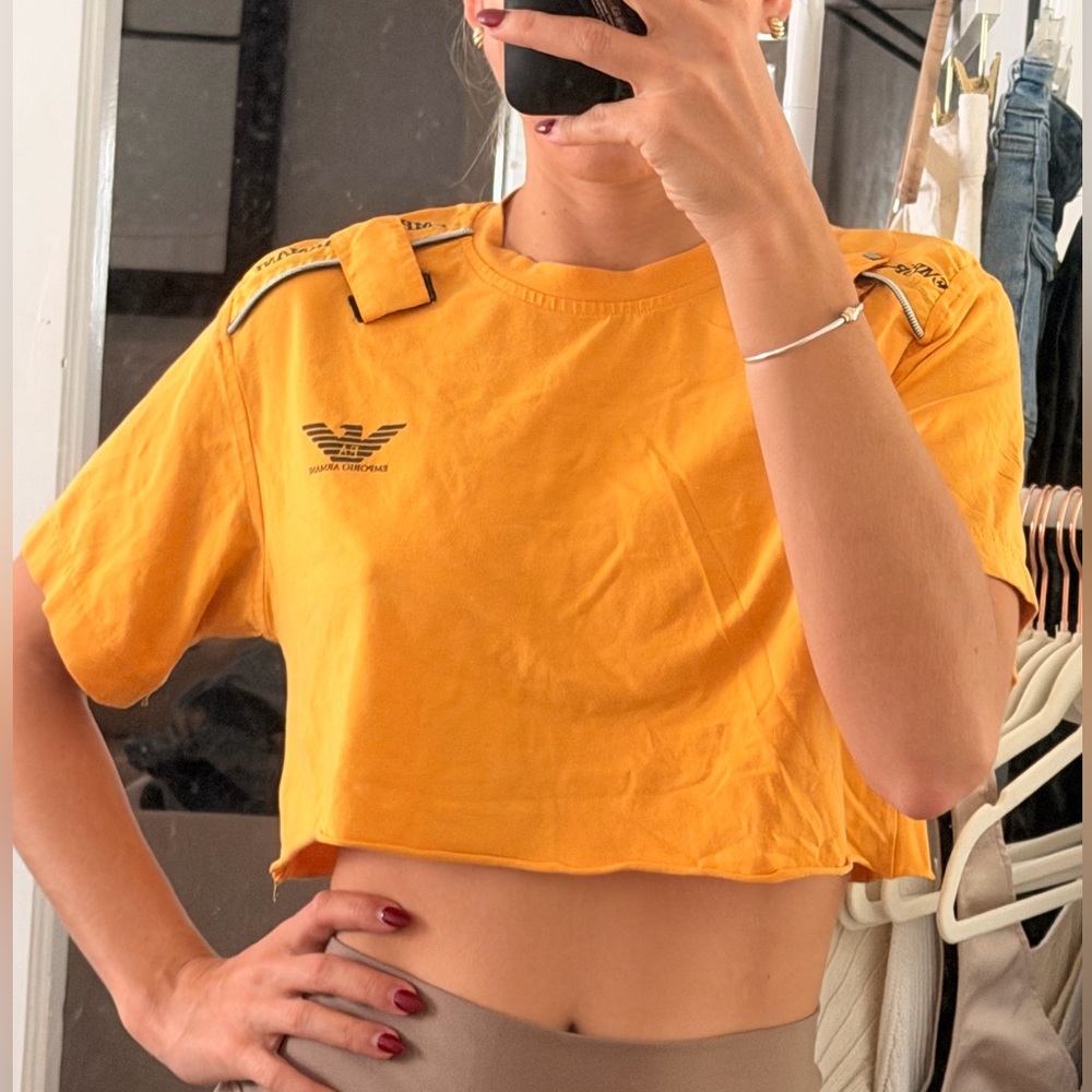 Armani Cropped Tee